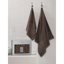 Bambu Havlu Takımı Doğal Ve Yumuşak Dokulu 50x90 Kahverengi