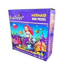 Ahşap Mermaid Mini Puzzle 4 Yaş 54 Parça