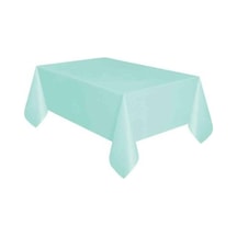 Düz Makaron Yeşil Masa Örtüsü 120x180 Cm