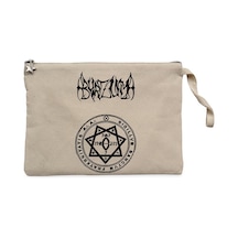 Burzum Demo ii Krem Clutch Astarlı Cüzdan / El Çantası Krem