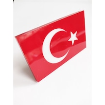 Türk Bayrağı Pleksi Panjur Arması Vidalı
