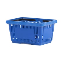 22 Lt Plastik Alışveriş Sepeti - Market El Sepeti Mavi