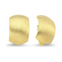 Sembolgold Altın J Küpe Taşsız Matsimli Model