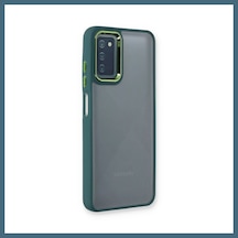 Bezos Samsung Galaxy A03s Kılıf Dora Kapak - Haki Yeşil Agc