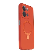 Xiaomi Redmi 15c 4g Regal Magsafe Standlı Kapak - Turuncu 0.2M-Çok Renkli