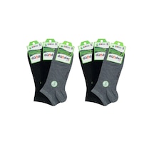 Dündar Çorap Dündar Plus 4605 Erkek Bambu Patik Çorap 6 Adet 001 Çok Renkli