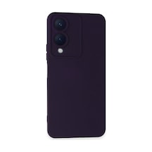 Vivo Y17s Kılıf Nano İçi Kadife Silikon - Mor 0.2M-Çok Renkli