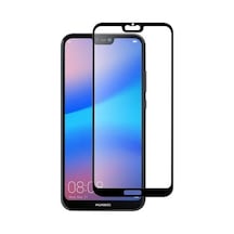Huawei P20 Lite Siyah 5D Tam Kaplayan Ekran Koruyucu Cam