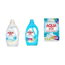 Aquabor Doğal Mineralli Sıvı Beyaz + Sıvı Renkliler + 4 Kg Renkliler 3 Lü Set