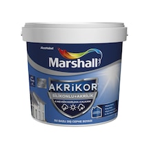 Marshall Akrikor Silikonlu+Akrilik Su Bazlı Dış Cephe Boya 7.5 Lt