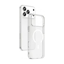 Apple Uyumlu iPhone 17 Pro Kılıf Sararmaz Ultra İnce Sert Mika Magsafe Kamera Yükseltili Celikaksesuar Şeffaf