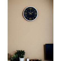 36 Cm Beyaz Gold Rakamlı Dekoratif Duvar Saati 11