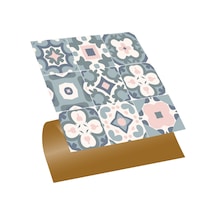 Tink KENDİNDEN YAPIŞKANLI YEŞİL-PEMBE PVC KARO 30X30 CM