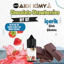 Chocolate Strawberries Dıy Kit Çilek Çikolata Gıda Aroması %20 Oranda Aroma İçerir Hazır Değildir 30 Ml
