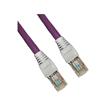 Cat7 Patch Kablo 1 Metre U/utp Lszh %100 Saf Bakır Cu/cu 10 Gigabit 600mhz - Mor