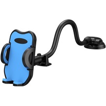 Cbtx L005l+m082 Araba Kontrol Paneli Ön Cam Telefon Tutacağı Vantuz Tabanı Ayarlanabilir Cep Telefonu Braketi - Mavi