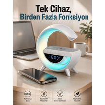Lexroo Android Uyumlu Akıllı Bluetooth Hoparlör Kablosuz Şarj Cih