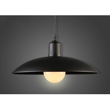 Rsylight Metal Siyah Retro Dekoratif Kafe Mutfak Sarkıt Avize Çap:30 Cm Beyaz