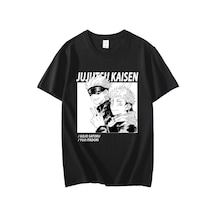 Noıssey Kırmızı Etiket Gala Erkek T-shirt Jujutsu Kaisen Model80 16923 Siyah