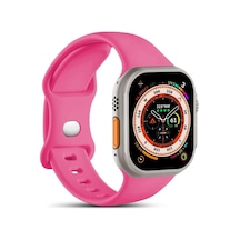 Apple Watch Series 7 41mm İçin Kordon Activeflex Wristband Koyu Pembe Watch Series 7 41mm İle Uyumlu Kordon - Pembe Çok Renkli