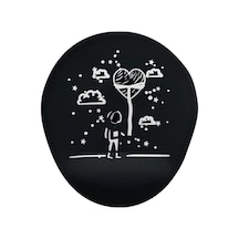 Astranot Siyah Bilek Oval Destekli Mouse Pad Mousepad