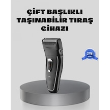 Erkek Tıraş Makinesi Kablosuz Kuru Tıraş Folyo Başlık Yıkanabilir Gövde