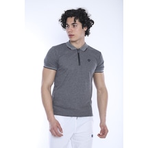 Escetic Erkek Spor G3 Melanj Polo Yaka Slim Fit T-Shirt-3346
