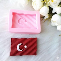 Türk Bayrağı Silikon Kalıp 8.5x5.1