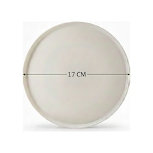 6'lı Toledo Pasta Tabağı 17cm Krem Rinart