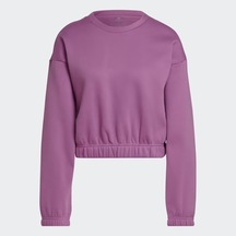 Adidas Hh8520 Studio Lounge Loose Fit Kadın Pembe Sweatshirt Pembe