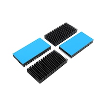 4 Adet Büyük Isı Emici Alüminyum Siyah Soğutucu Palet Soğutucu Pcb Kartı Led Anakart İçin, 80 X 40 X 11 Mm/3,15 Diğer