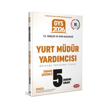 Data 2026 Gys T.c. Gençlik Ve Spor Bakanlığı Yurt Müdür Yardımcısı Tamamı Çözümlü 5 Deneme Sınavı Data Yayınları