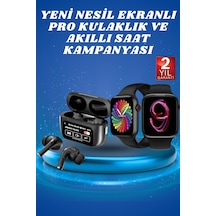 Ekranlı Yeni Nesil Pro Kulaklık Ve Akıllı Saat Kampanyası Kulak İçi Mikrofonlu Diğer