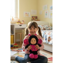 Sevimli Bebek Yüzlü Arı Peluş Oyuncak Arı Kostümlü Bebek 25 Cm - Yumuşak Uyku Arkadaşı Hediyelik Pembe