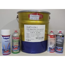 Motip Isıya Dayanıklı Yanmaz Siyah/Gümüş Gri Boya 400 Ml (523746378)