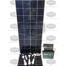 170 Watt Güneş Paneli Tv Aydınlatma Paketi Solar Paket