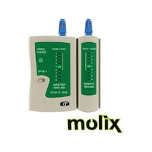 Molix Rj-45.Rj-11 Çantalı Kablo Tester İnternet Kablo Test Cihazı