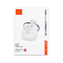 Tune Flex 2 Aktif Gürültü Engelleme Kablosuz Kulaklık Net Ses Ve Uzun Pil Ömrü - Beyaz