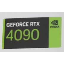 Nvidia Geforce Rtx 4090 Sticker Yatay Etiket D164