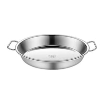 Vapur Tavası Çift Saplı Hepsi Bir Arada Fırında Gıda Sınıfı Taşınabilir Mutfak Soğuk Erişte Yapma Plakası Günlük 34cm