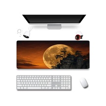 Sonictouch Klavye Mousepad 32x70cm Dikişsiz Pürüzsüz Sıvı Geçirmez Kaymaz Taban Kehribar Ay