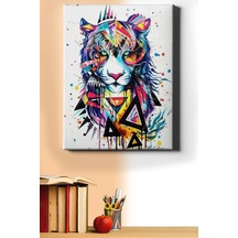 Webstyle Sayılarla Boyama Seti Kasnaklı Soyut Kaplan 60 X 75 Cm
