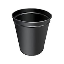 Palex Metal Siyah Masa Altı Çöp Kovası 13 Lt.Fx Metal Masa Altı Ofis Çöp Kovası 13