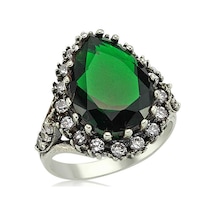 Gümüş Hürrem Sultan Bayan Yüzük - 557269838