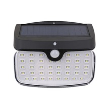 Güneş Enerjili Duvar Lambası 50 Led İnsan Algılama Ip65 Su Geçirmez Bahçe, Veranda, Yol Aydınlatması Çok Renkli Çok Renkli