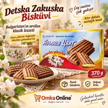 Detska Zakuska Elma Çiçeği Aromalı Klasik Bulgaristan Bisküvisi 370 G- Ябълков Цвят
