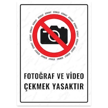 Ul2000 - Fotoğraf Ve Video Çekmek Yasaktır Uyarı Levhası