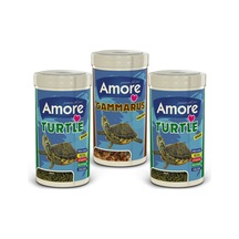 Turtle Sticks 500ml ve Gammarus 250ml Kalsiyumlu Kaplumbağa Yemi