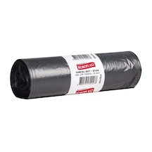 Endüstriyel Hantal Boy Çöp Poşeti Siyah 10'lu 100x150 Cm, Yırtılmaz & Sızdırmaz, Kalın, Çift Katlı, Geri Dönüştürülebilir, Fabrika, Depo, İnşaat, Otel, Restoran, Hastane, Atölye
