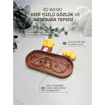 Kedi Tasarımlı Gözlük Kutusu